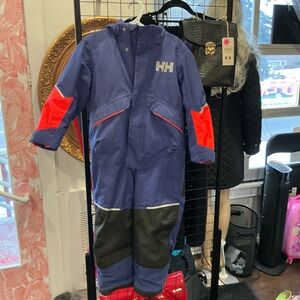 Helly Hansen Children's people/Blue Snowsuit with fluorescent Orange Accents
